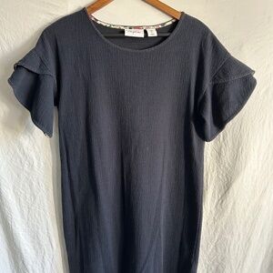 Adorable Heyton Woman Blue Dress with flower detail Size Small